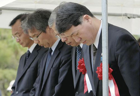 日本新潟县中越7.0级地震7周年 各地举行追悼会