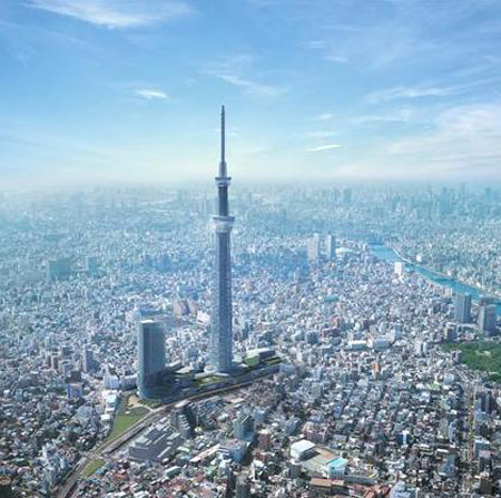 东京天空树超过广州塔 成为吉尼斯认证的世界最高塔