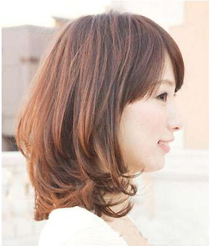 日系齐肩中发的5个绝美瞬间