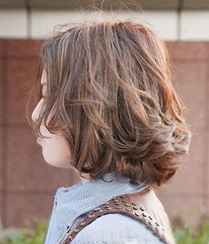 日系齐肩中发的5个绝美瞬间