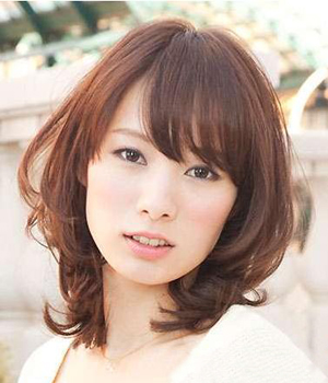 日系齐肩中发的5个绝美瞬间