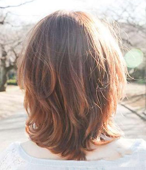 日系齐肩中发的5个绝美瞬间