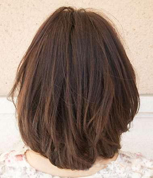 日系齐肩中发的5个绝美瞬间