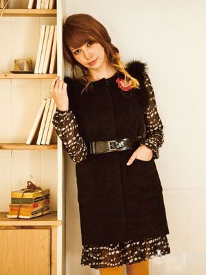 超人气模特藤井莉娜秋冬七日搭配案内书！！（二）