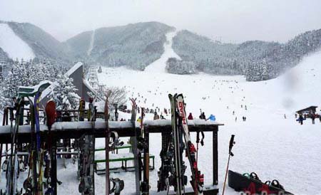日本长野白马滑雪胜地