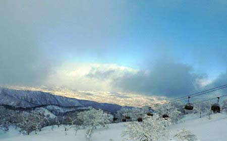 日本长野白马滑雪胜地
