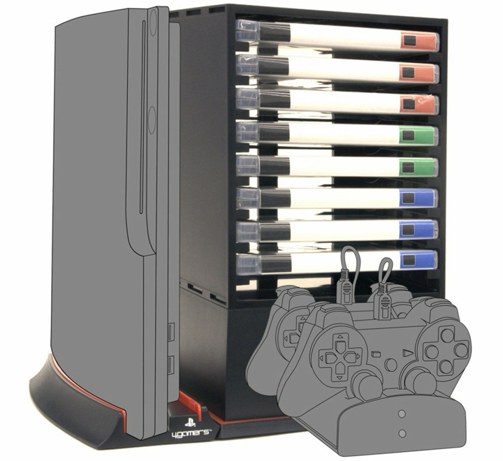 MSY将推出PS3专用书架 可存放游戏以及手柄充电