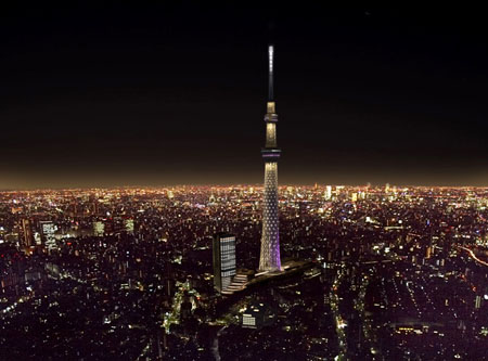 日本世界第一高塔天空树5月正式迎客