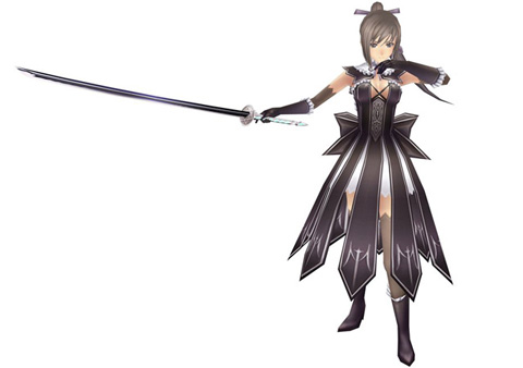 PSP《光明之刃》美女主角——七色剑灵使者咲夜