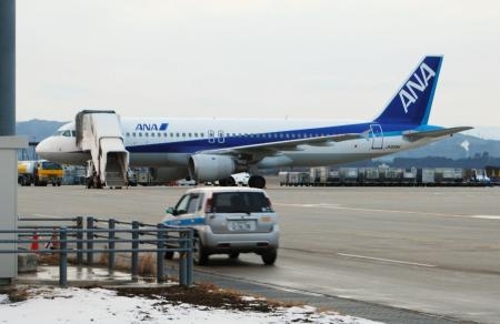 全日空客机事故 降落仙台机场尾部碰地机体受损
