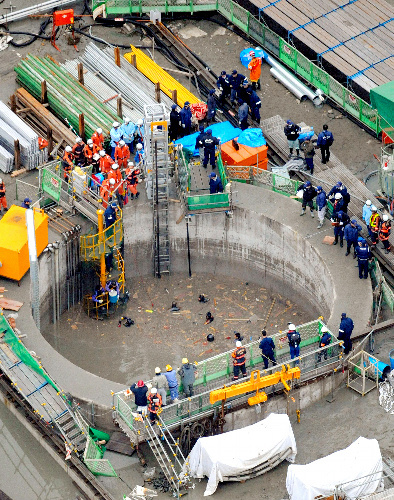 冈山县水岛炼油厂海底隧道坍塌5名员工下落不明