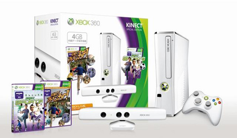 微软3月8日推出纯白Xbox360 4GB + Kinect特别版