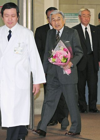 日本明仁天皇出院 欲出席东日本大地震1周年追悼仪式