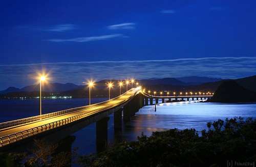 令人惊叹的美景——角岛大桥