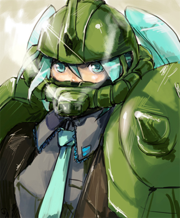 日本网上流行“初音未来日+扎古日”主题插画