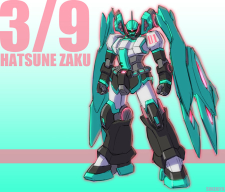 日本网上流行“初音未来日+扎古日”主题插画