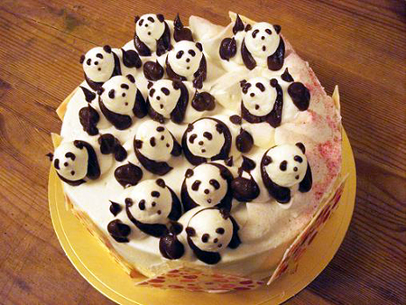 可爱至极的熊猫美食！