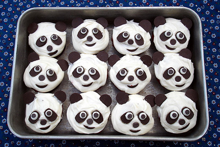 可爱至极的熊猫美食！