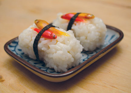 美国出现会发光的寿司 您敢吃吗？！