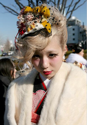 日本新时尚起义 另类的和服文化---欧式复古名媛风格