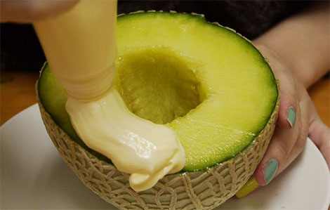 蜜瓜+蛋黄酱诞生极致美味！？