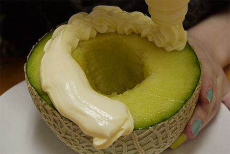 蜜瓜+蛋黄酱诞生极致美味！？