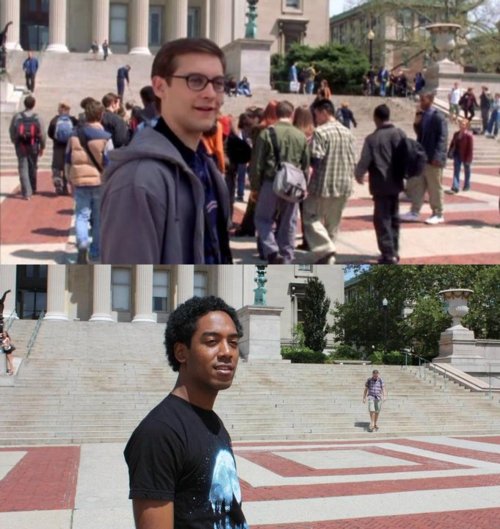 模仿经典电影场景的旅行照片引起话题！