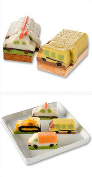日本推出“多美车”鱼糕