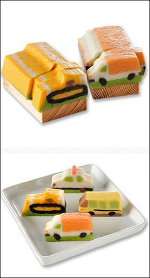 日本推出“多美车”鱼糕