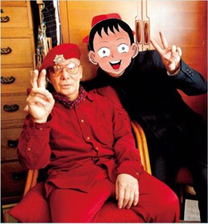 日本民间红人：全身红色的69岁“红色大叔”