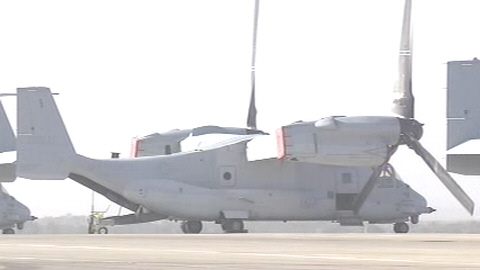 美国宣布MV-22鱼鹰运输机9月末配置冲绳基地