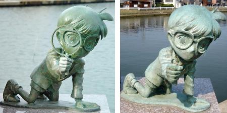 鸟取县《名侦探柯南》铜像第10次遭到破坏