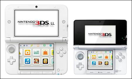 任天堂将发售大屏幕游戏掌机“3DS LL”