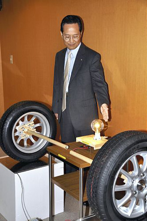 电流成功通过绝缘轮胎 日本将研发电力车道