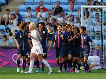 日本女足小胜加拿大 取得伦敦奥运开门红