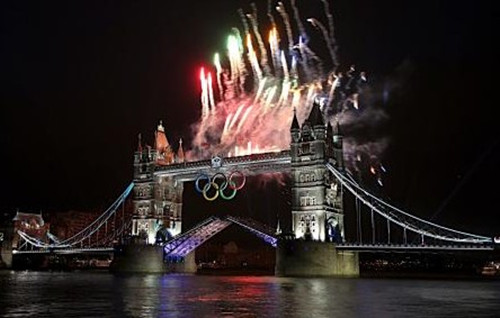 伦敦奥运会开幕 日本代表团第95位入场