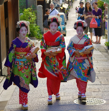 窥视神秘的日本京都艺妓