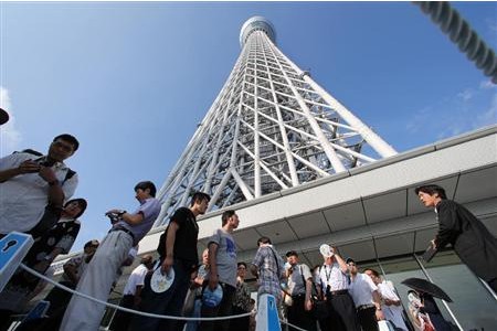 东京晴空塔开业两月 到场游客超过1000万