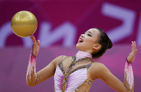 回味伦敦 艺术体操赛场上的日韩美少女