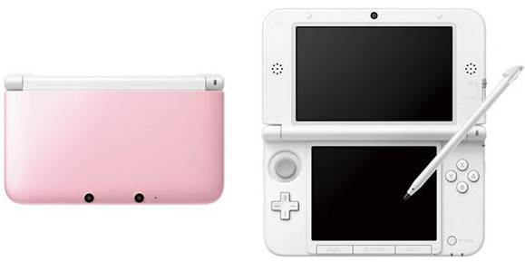 任天堂粉白新颜色3DS LL主机9月27日推出