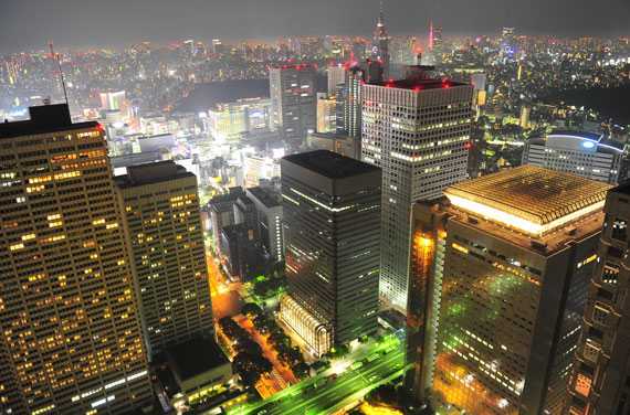 璀璨的东京不夜城