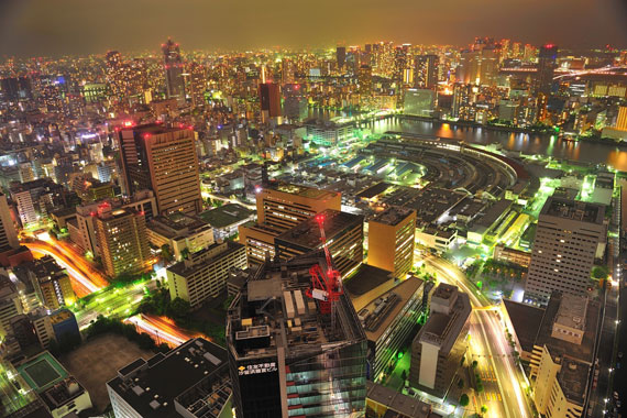 璀璨的东京不夜城