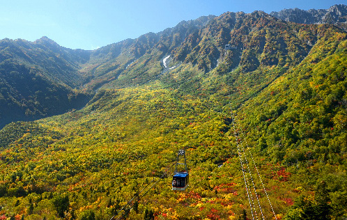 富山县北阿尔卑斯·立山秋季红叶美景