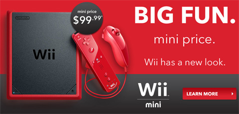 任天堂将于加拿大市场推出Wii Mini主机