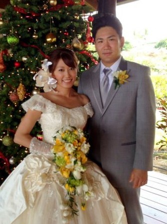 田中将大与里田舞夏威夷举办浪漫婚礼
