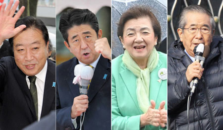 日本大选拉开帷幕 民主与自民激战第三极伺机而动