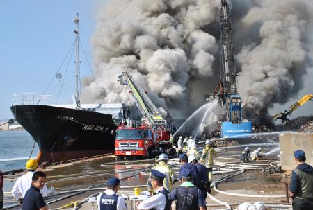 日本港口今年货船起火次数创5年来新高