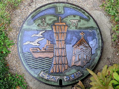 日本的井盖真的还可以做成这样！