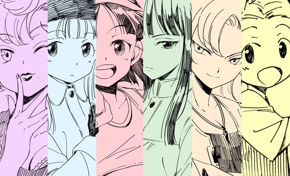 有爱的手绘《龙珠》美女图