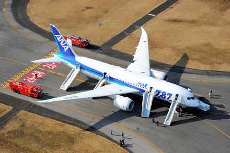 全日空波音787客机冒烟紧急迫降高松机场